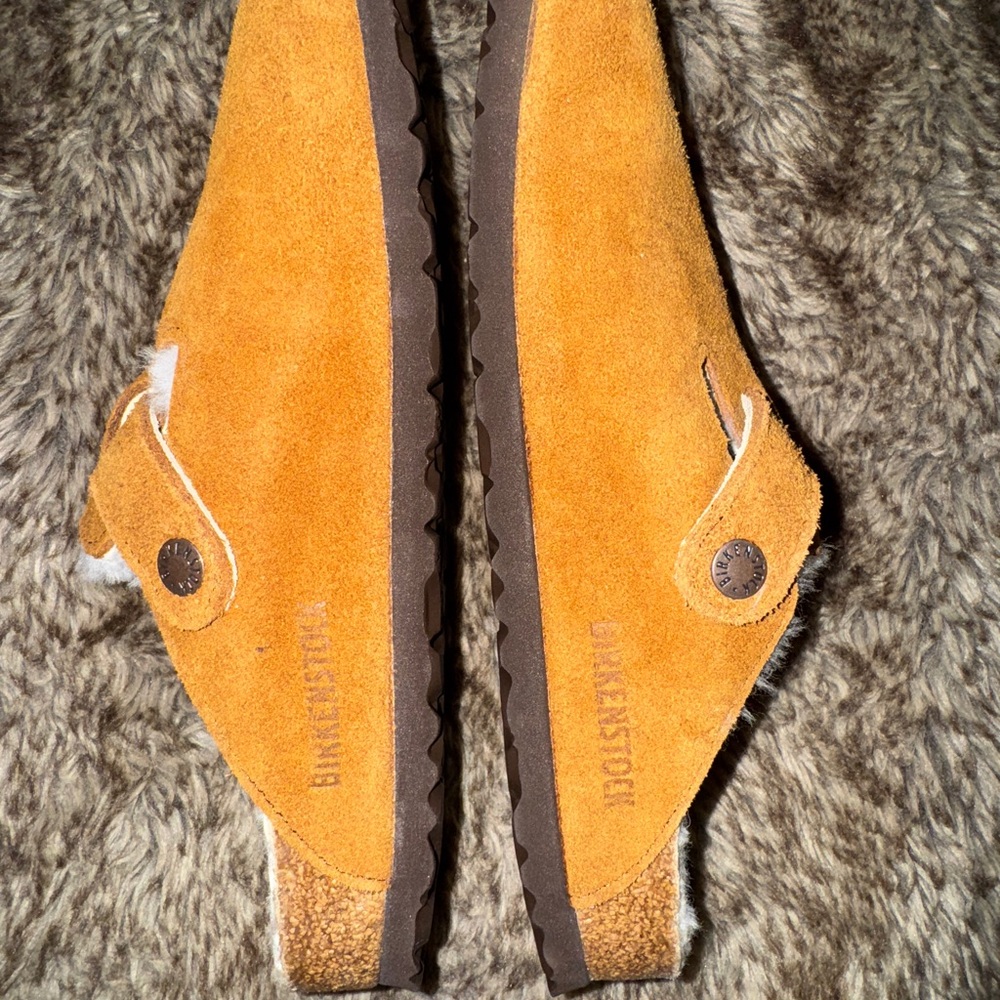 Birkenstock Boston shearling clogs    - mink/ Tan Suede - Picture 3 of 7
